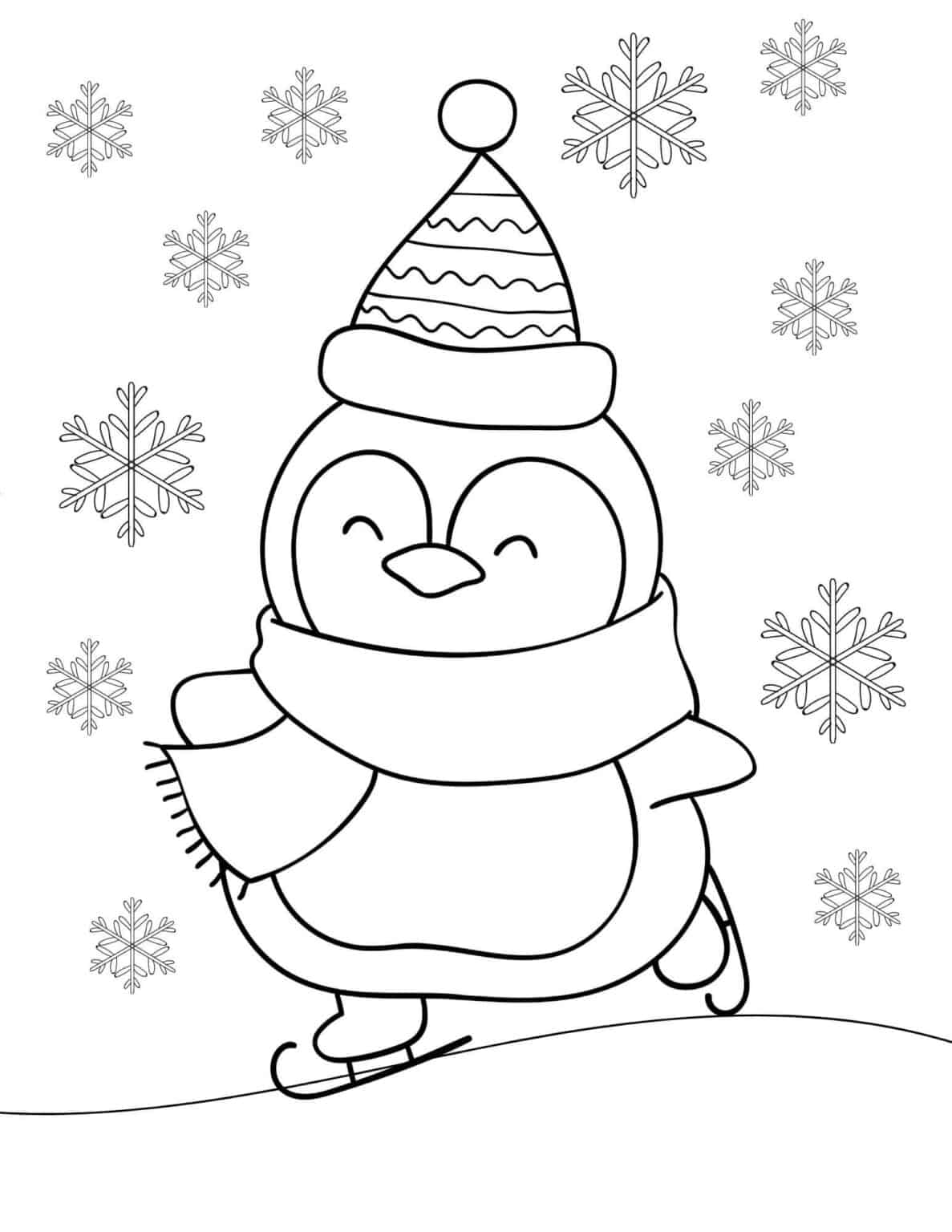 Charming Penguin Coloring Pages Printable 26