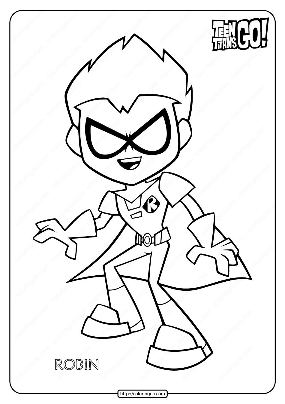 Charming Robin Coloring Pages Printable 28