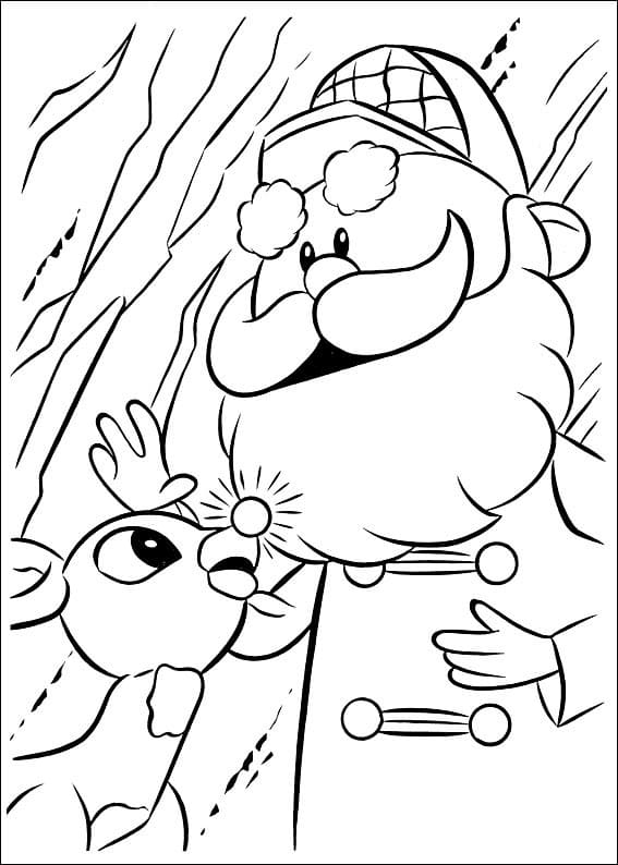 Charming Rudolph Coloring Pages Printable 10