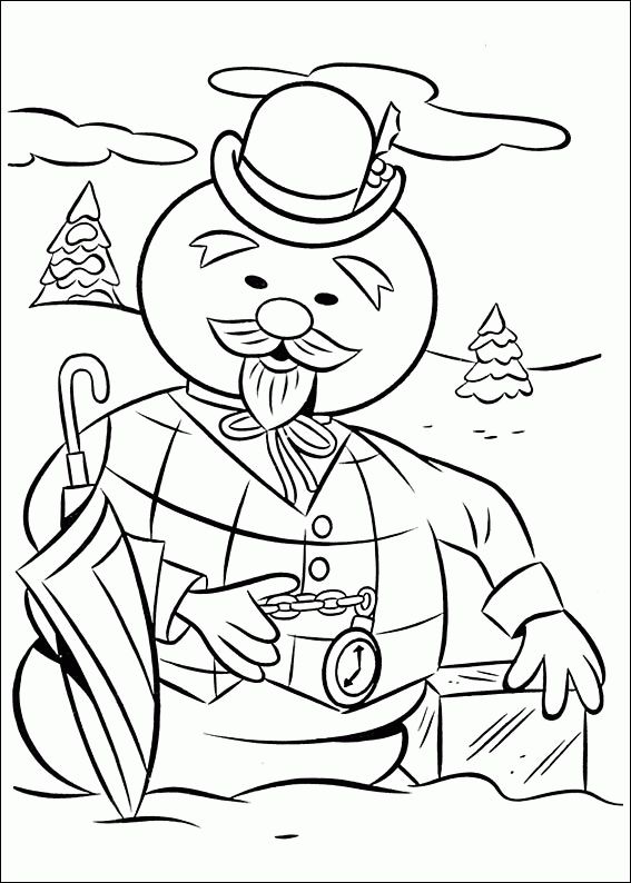 Charming Rudolph Coloring Pages Printable 13