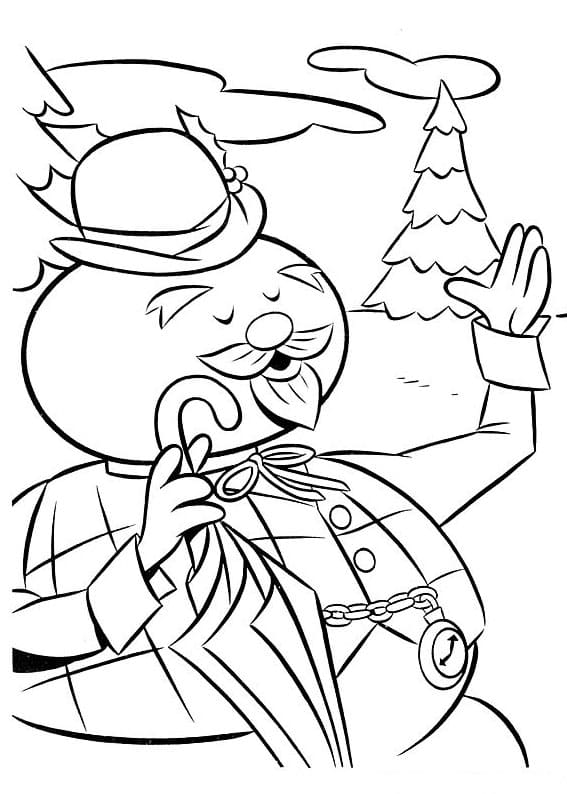 Charming Rudolph Coloring Pages Printable 24