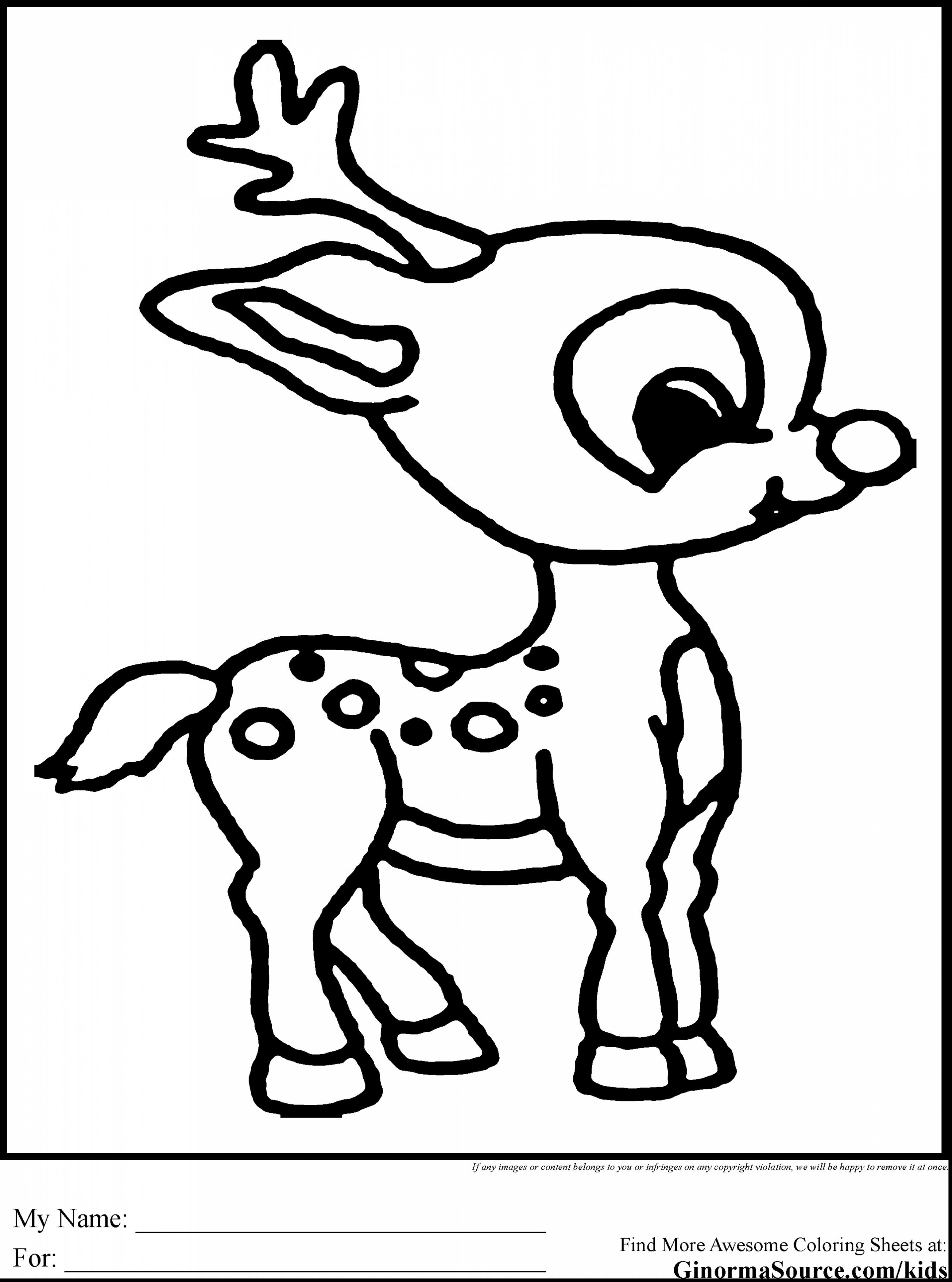 Charming Rudolph Coloring Pages Printable 31