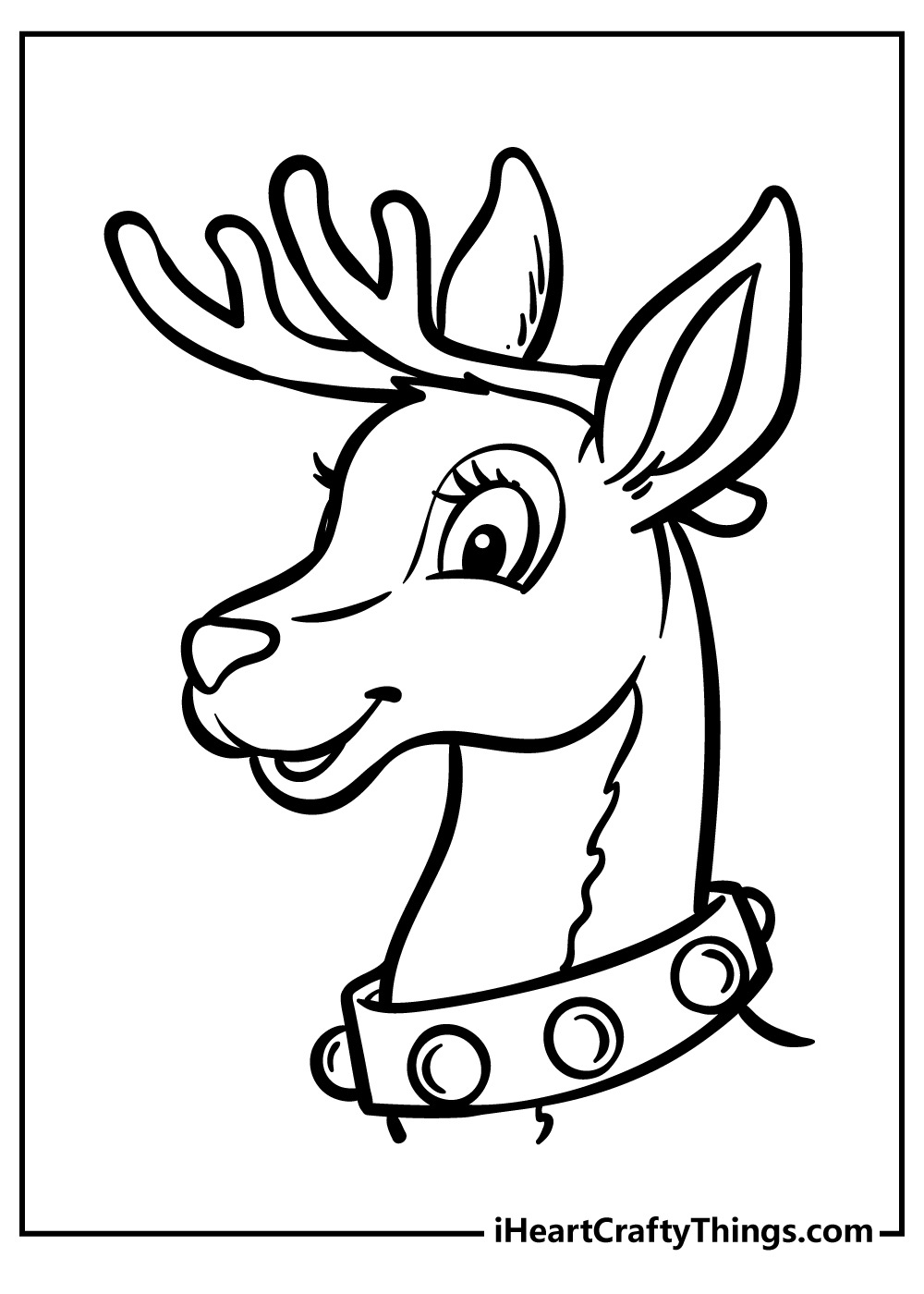 Charming Rudolph Coloring Pages Printable 32