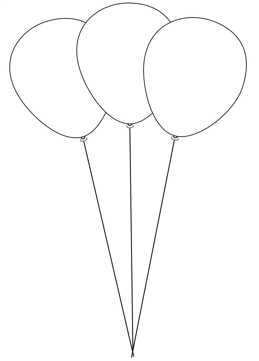 Colorful Balloon Coloring Pages Printable 14