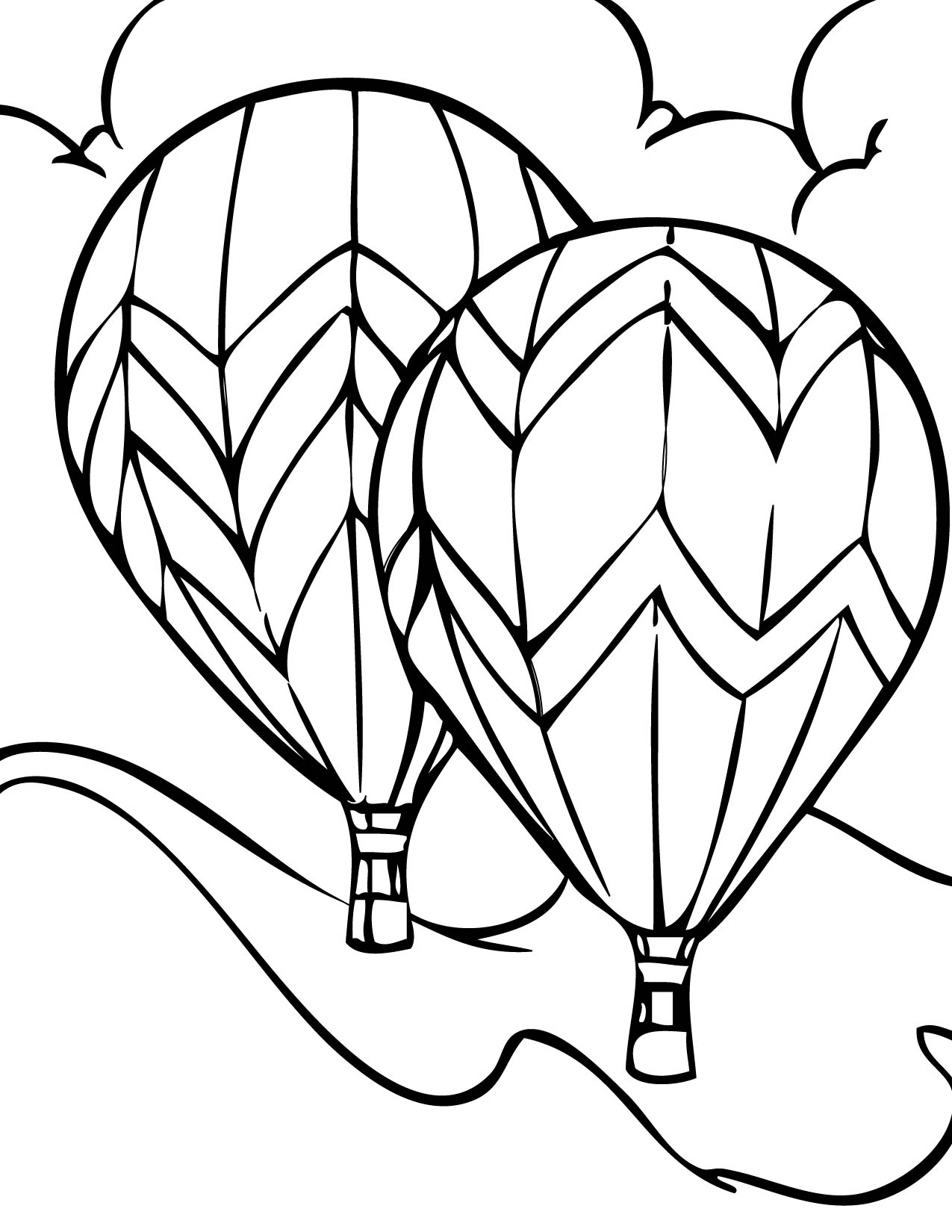 Colorful Balloon Coloring Pages Printable 15