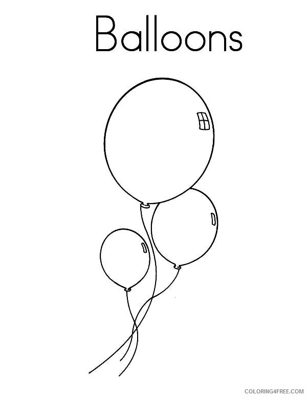 Colorful Balloon Coloring Pages Printable 17