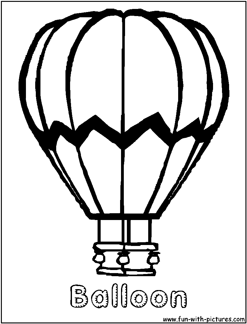 Colorful Balloon Coloring Pages Printable 19