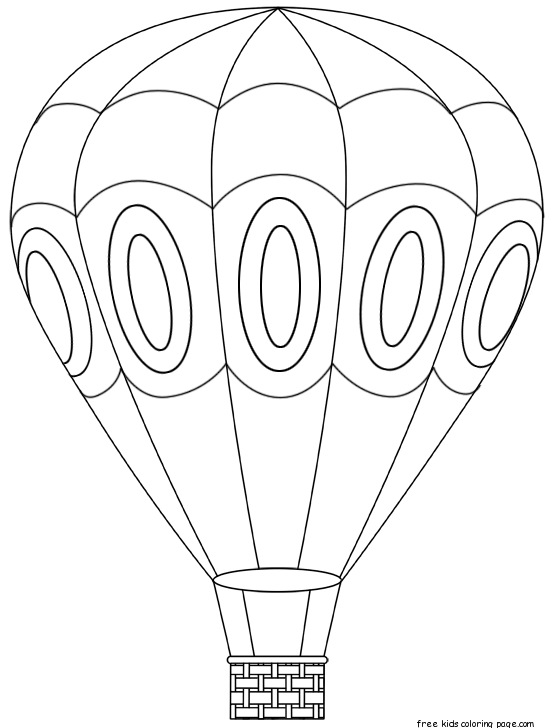 Colorful Balloon Coloring Pages Printable 21