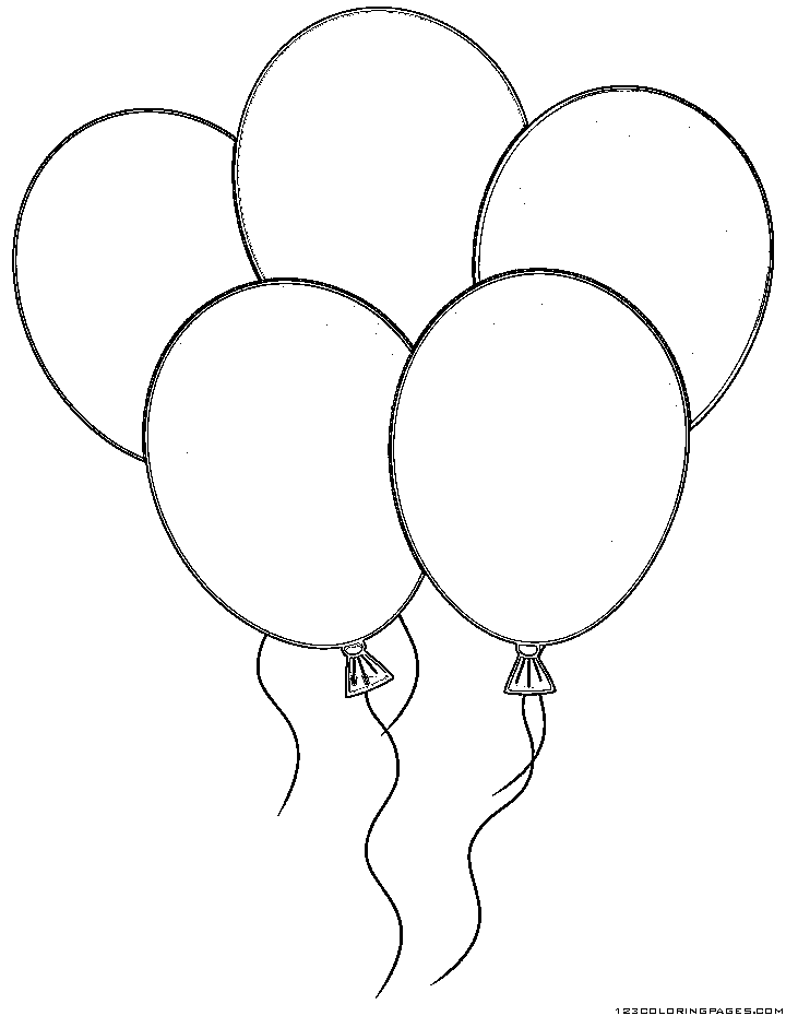 Colorful Balloon Coloring Pages Printable 24