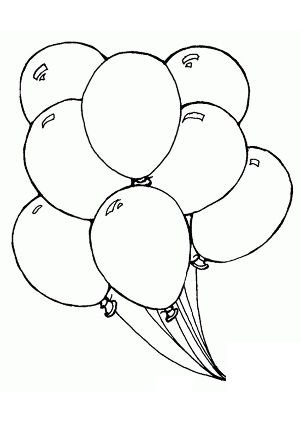 Colorful Balloon Coloring Pages Printable 30