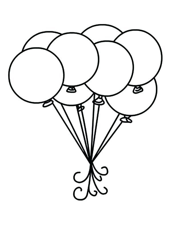 Colorful Balloon Coloring Pages Printable 8