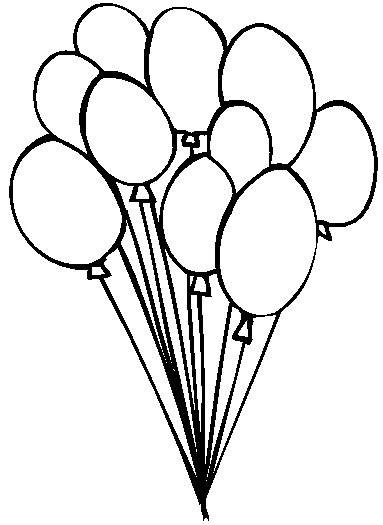 Colorful Balloon Coloring Pages Printable 9