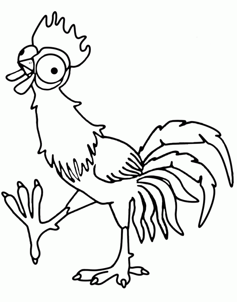 Cute Chicken Coloring Pages Printable 33