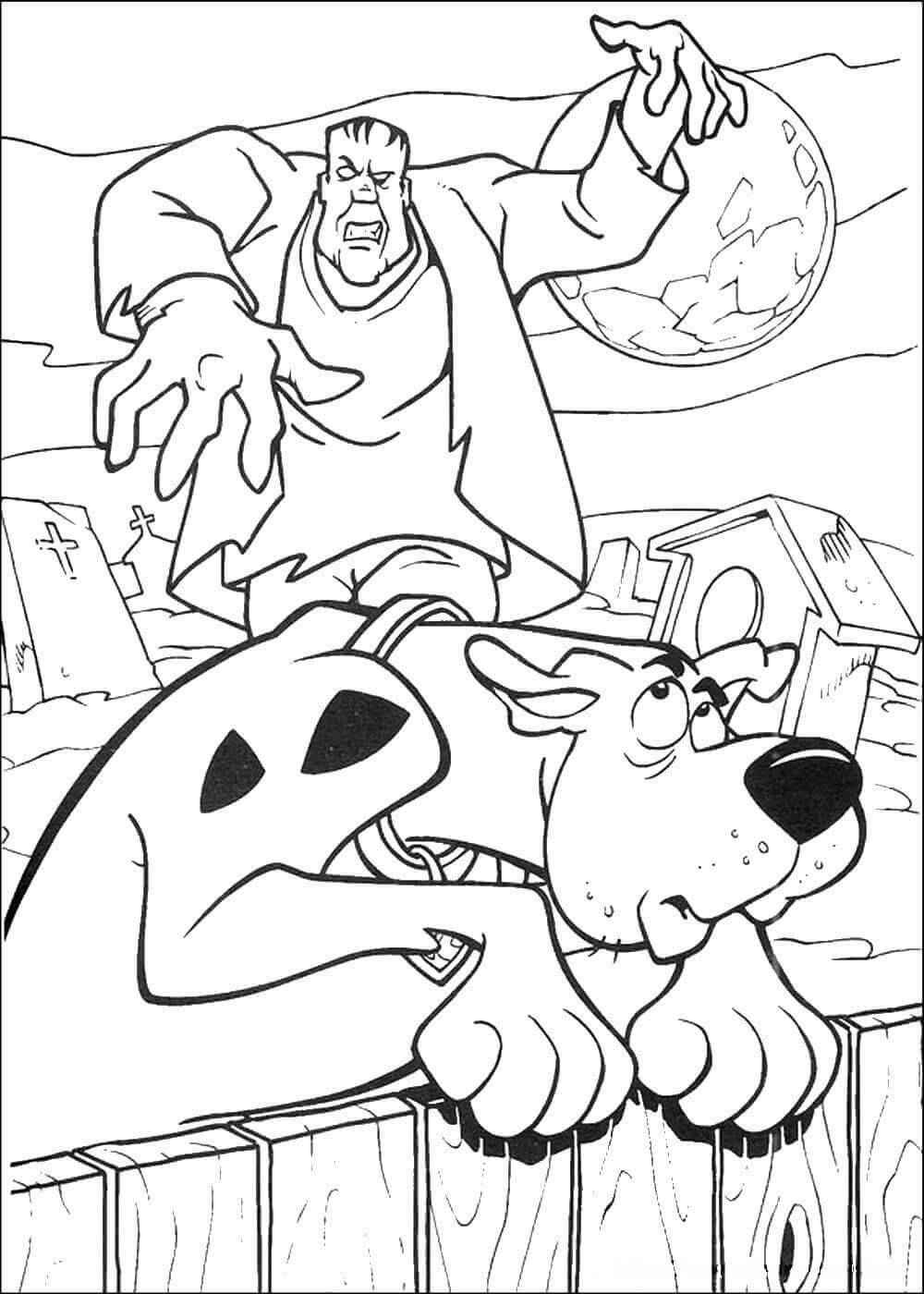 Fun Scooby Doo Coloring Pages Printable 1