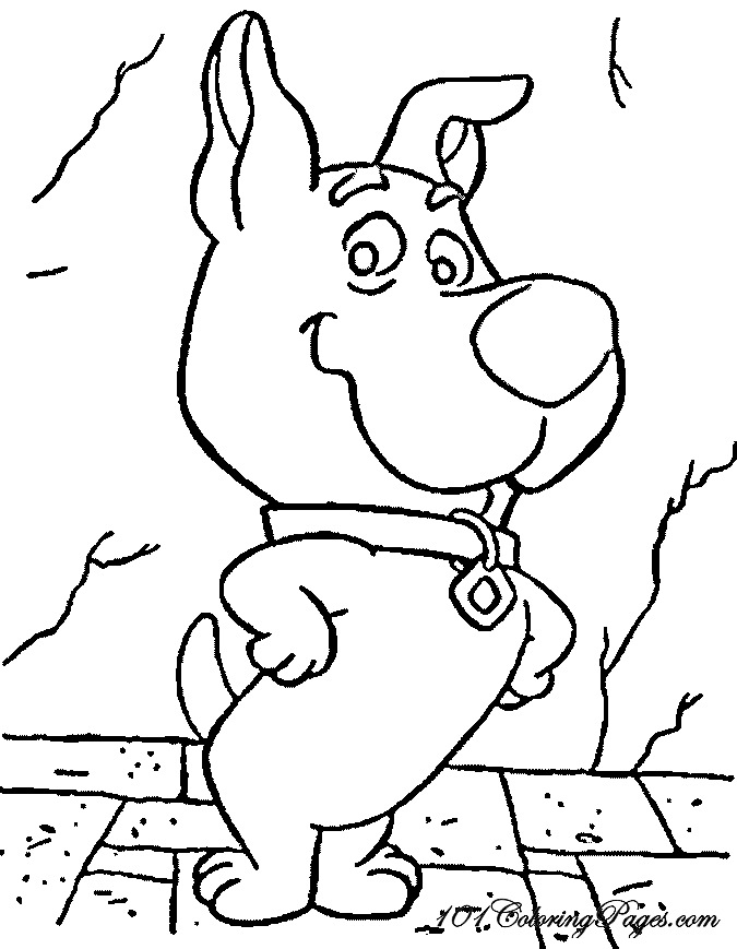 Fun Scooby Doo Coloring Pages Printable 12