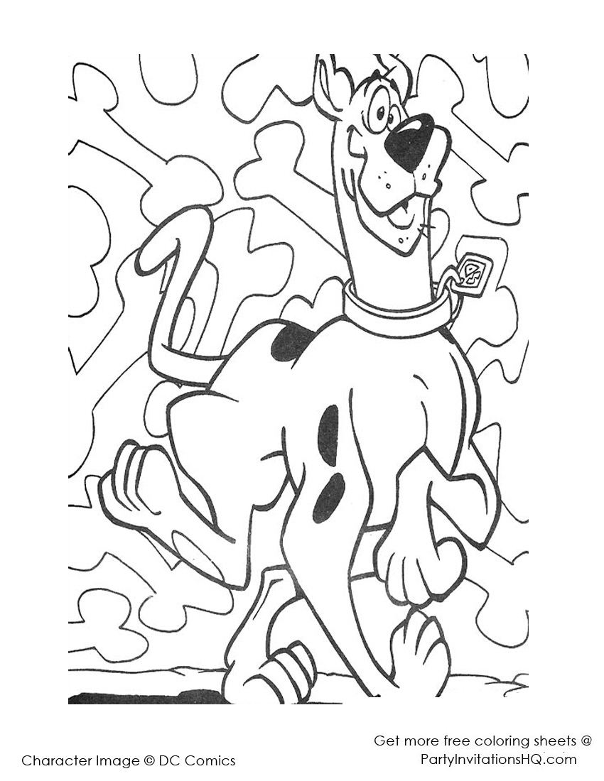 Fun Scooby Doo Coloring Pages Printable 15