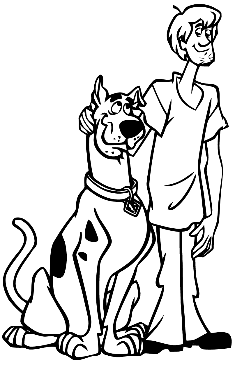 Fun Scooby Doo Coloring Pages Printable 2