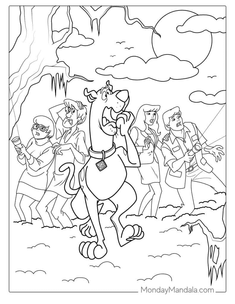 Fun Scooby Doo Coloring Pages Printable 20