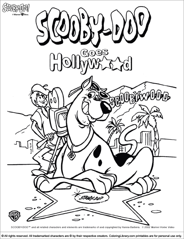 Fun Scooby Doo Coloring Pages Printable 3