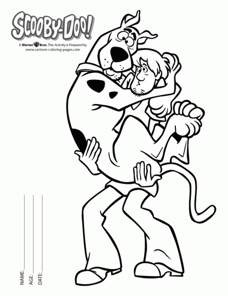 Fun Scooby Doo Coloring Pages Printable 9