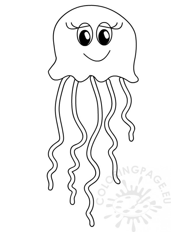 Graceful Jellyfish Coloring Pages Printable 30