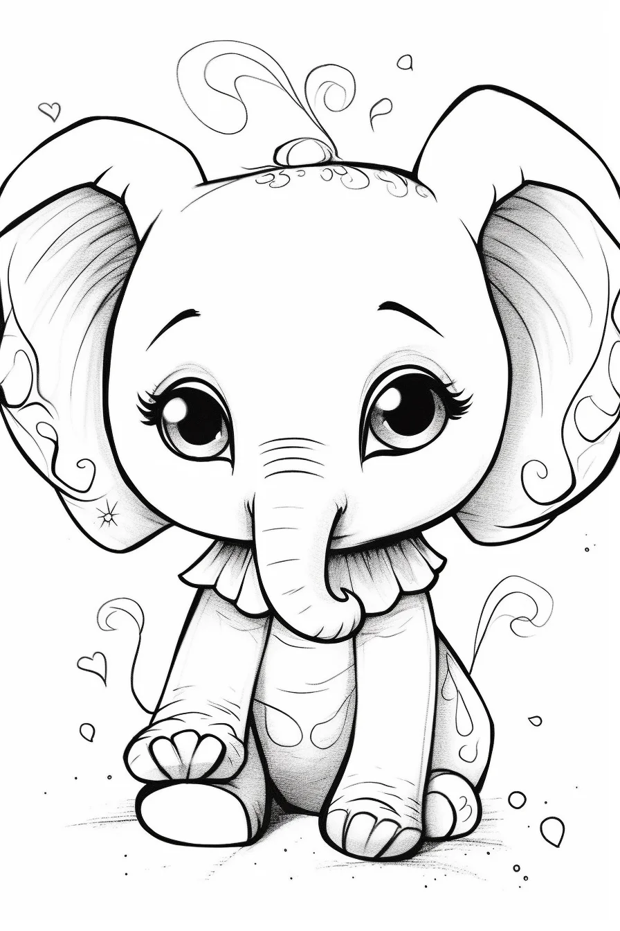 Majestic Elephant Coloring Pages Printable 17