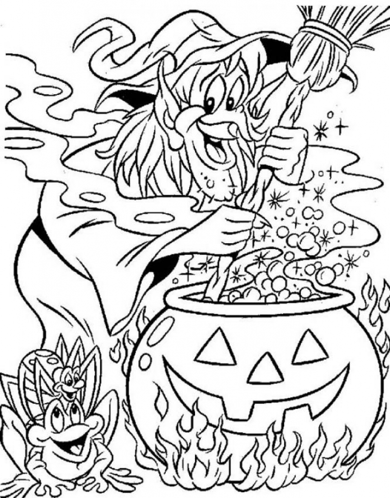 Spooky Halloween Coloring Pages Printable 25