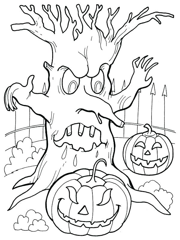 Spooky Halloween Coloring Pages Printable 29