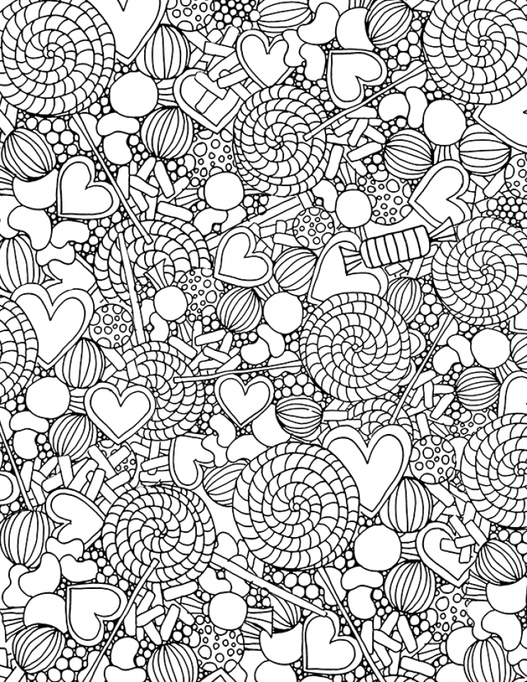 Sweet Candy Coloring Pages Printable 15