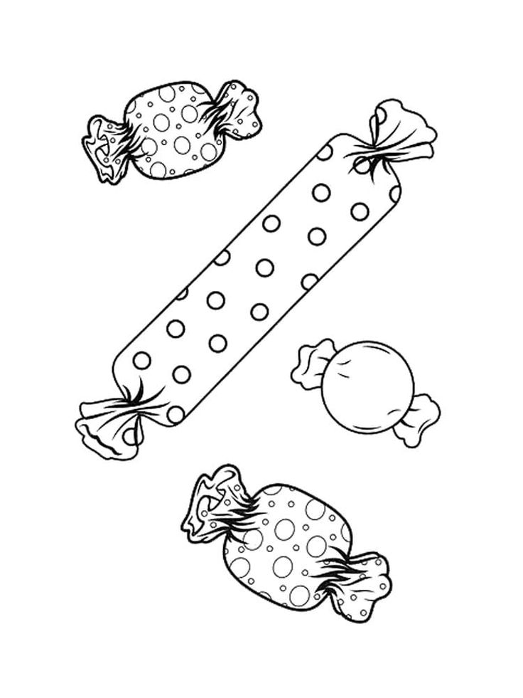 Sweet Candy Coloring Pages Printable 18