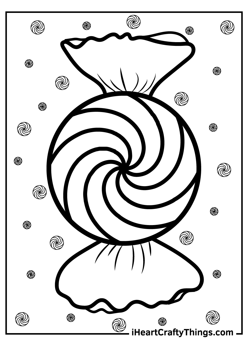 Sweet Candy Coloring Pages Printable 28