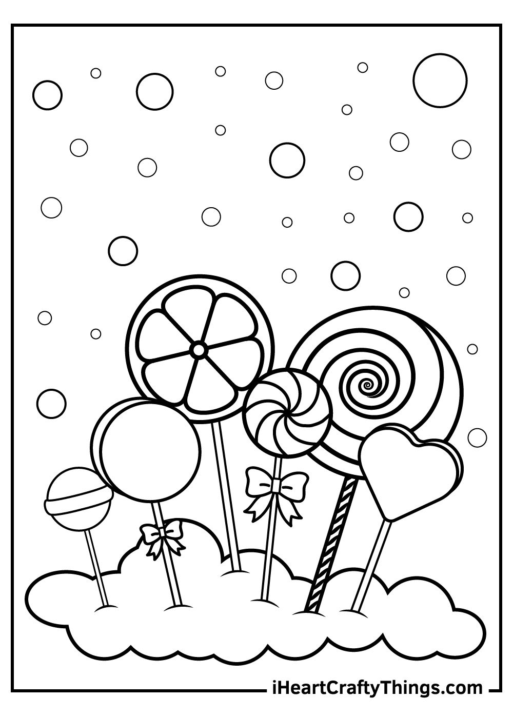 Sweet Candy Coloring Pages Printable 30