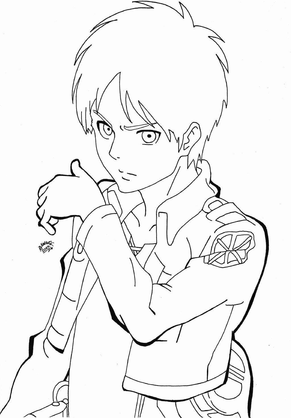 30 Attack on Titan Coloring Pages Printable 26