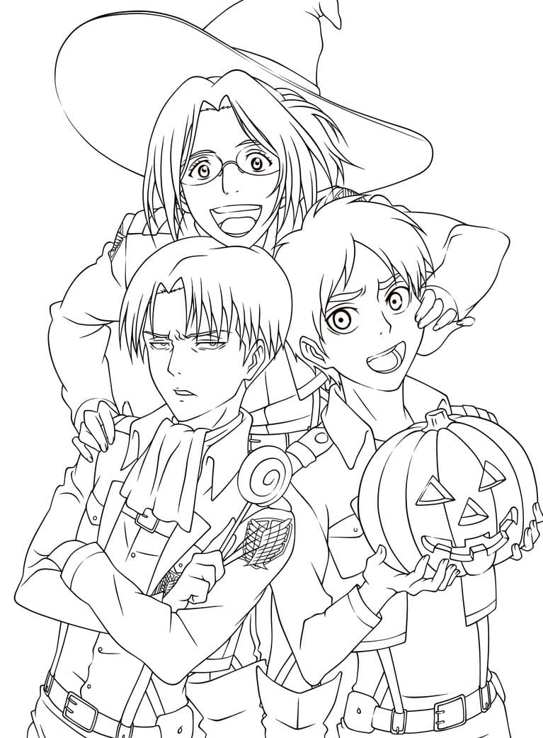 30 Attack on Titan Coloring Pages Printable 27