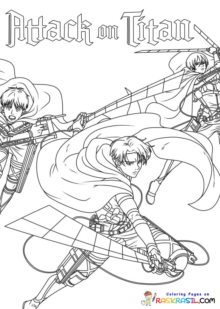 30 Attack on Titan Coloring Pages Printable 30