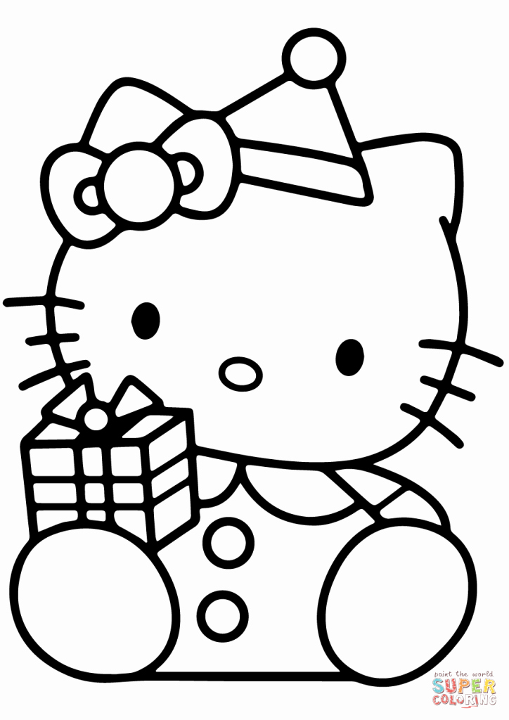 30 Festive Hello Kitty Christmas Coloring Pages Printable 11