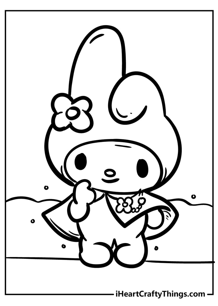 30 Festive Hello Kitty Christmas Coloring Pages Printable 15