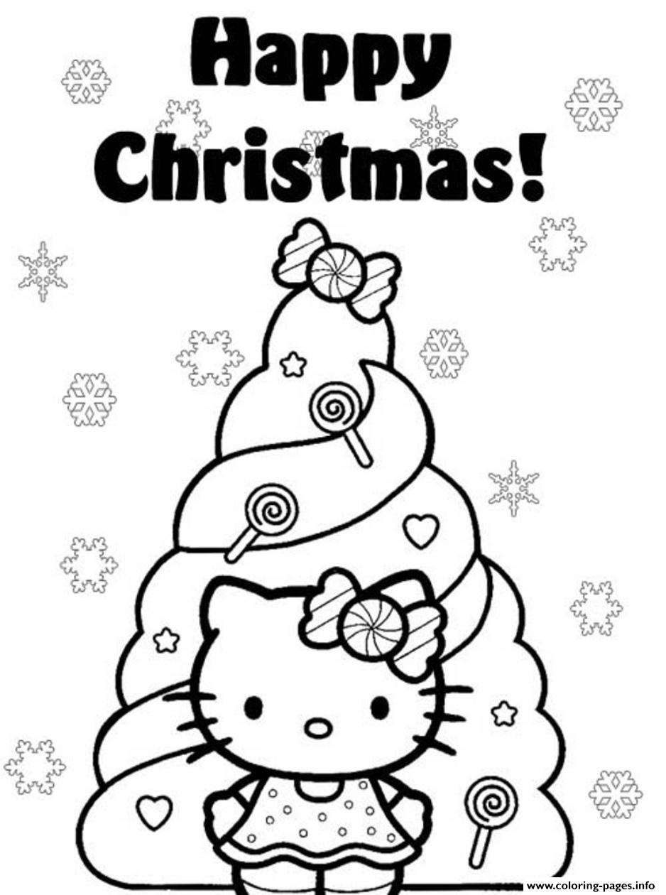 30 Festive Hello Kitty Christmas Coloring Pages Printable 26