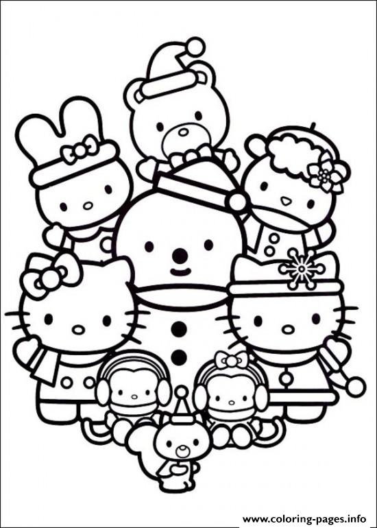 30 Festive Hello Kitty Christmas Coloring Pages Printable 28