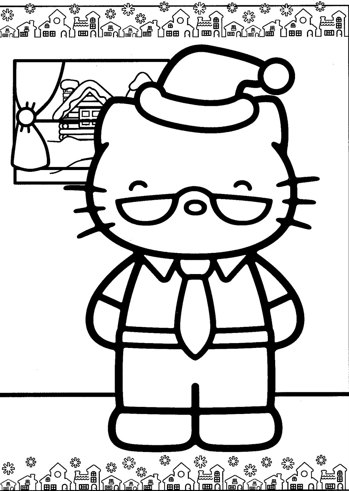 30 Festive Hello Kitty Christmas Coloring Pages Printable 35