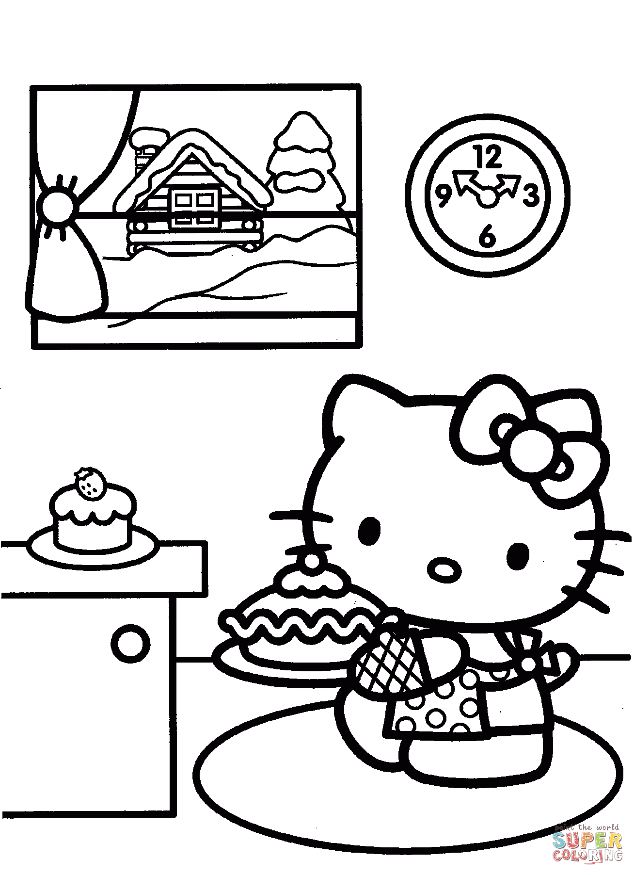 30 Festive Hello Kitty Christmas Coloring Pages Printable 4