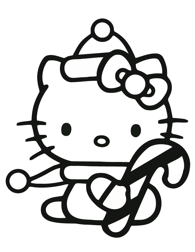 30 Festive Hello Kitty Christmas Coloring Pages Printable 7