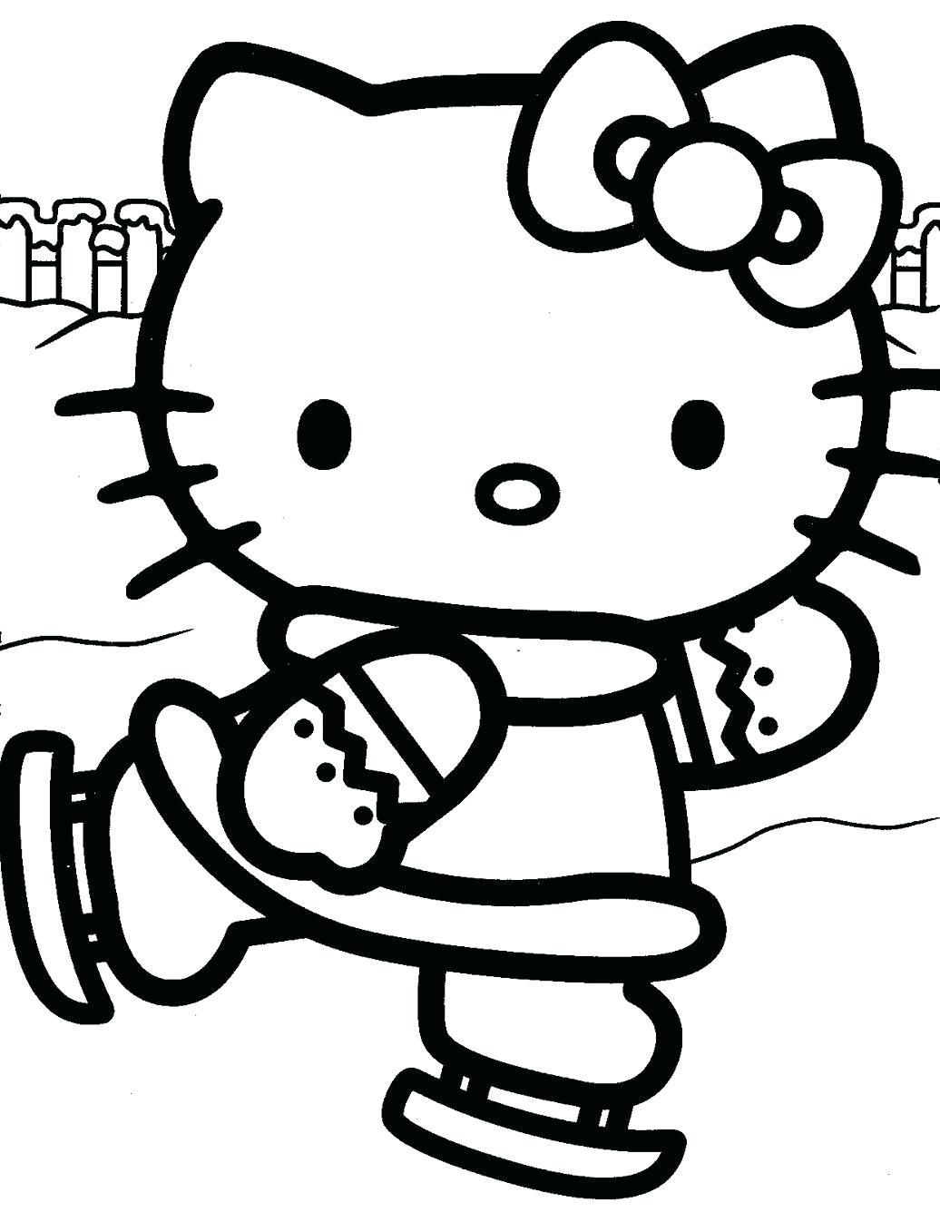 30 Festive Hello Kitty Christmas Coloring Pages Printable 8