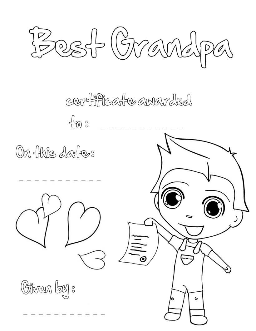 30 Happy Father's Day Coloring Pages for Grandpa Printable 13