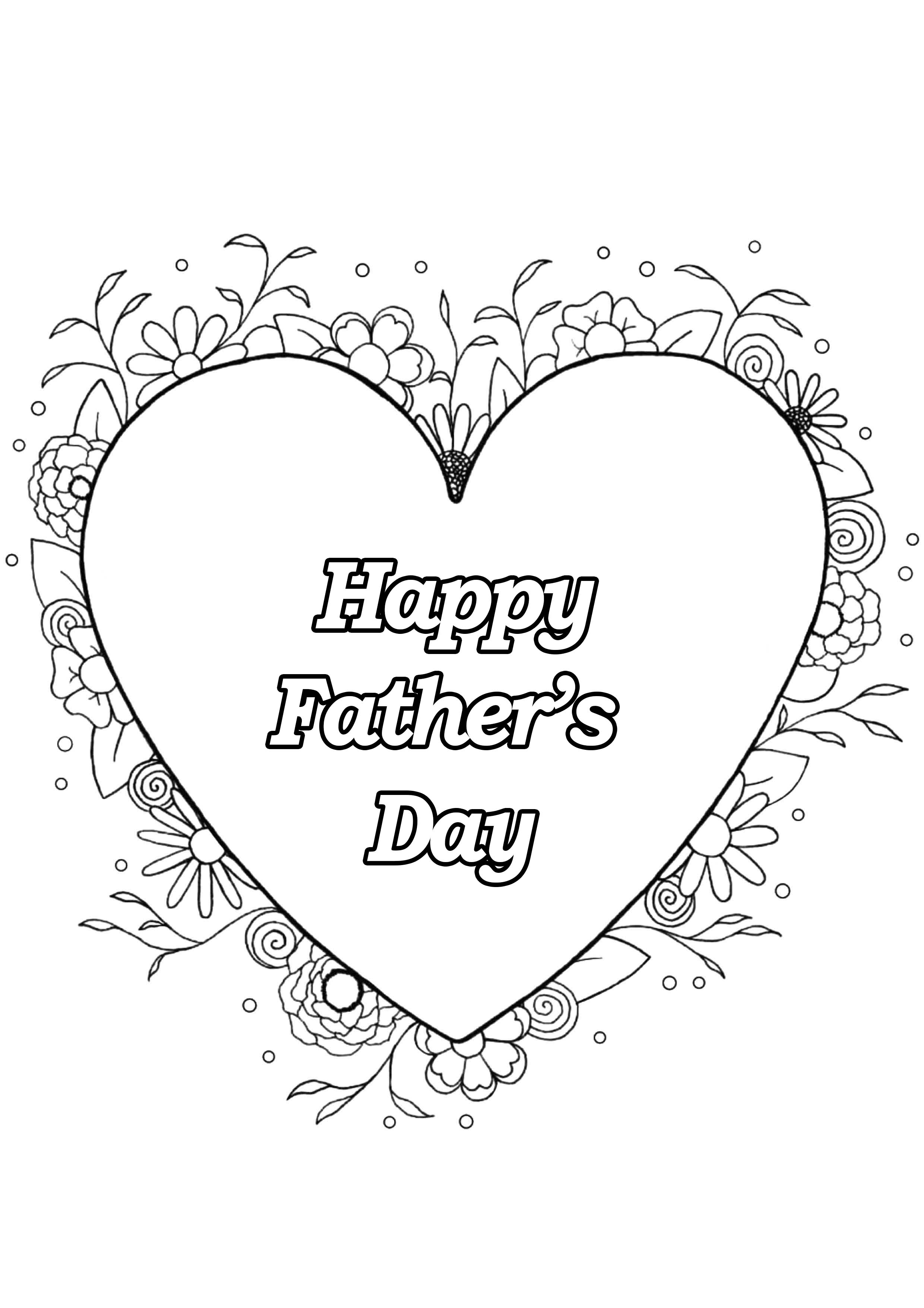 30 Happy Father's Day Coloring Pages for Grandpa Printable 20