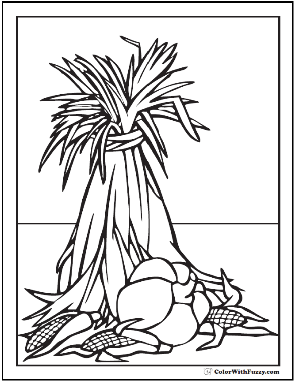 30 Harvest Coloring Pages Printable 11