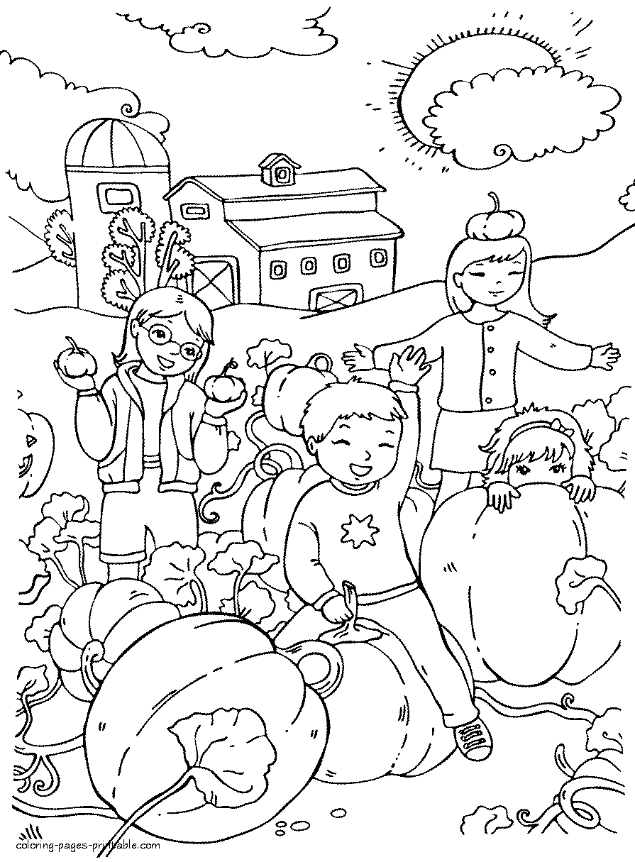 30 Harvest Coloring Pages Printable 29