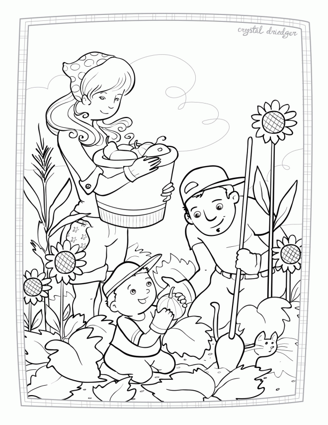 30 Harvest Coloring Pages Printable 32