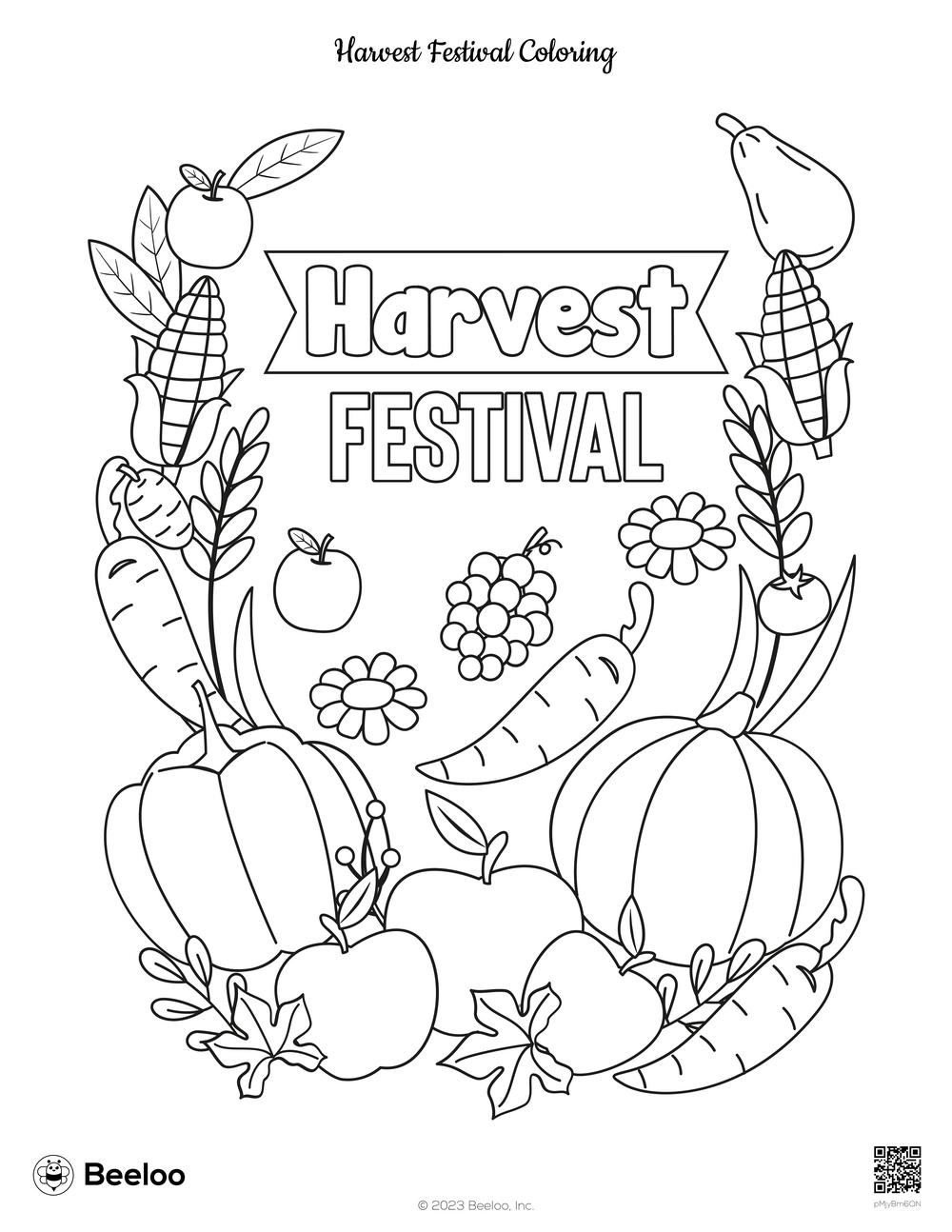 30 Harvest Coloring Pages Printable 7