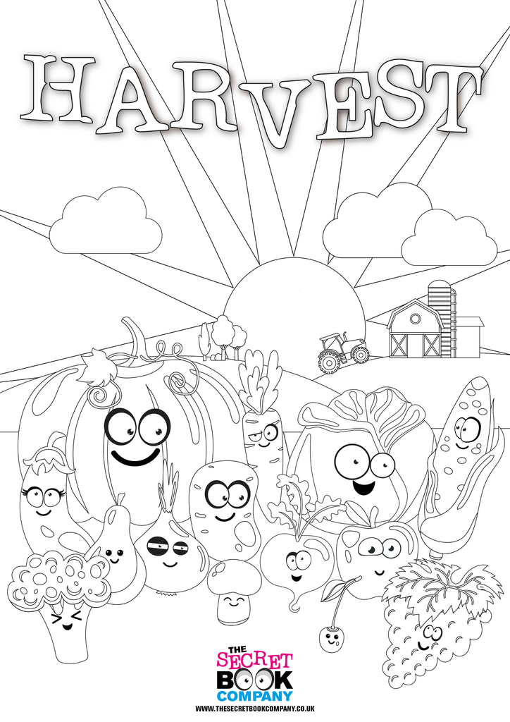 30 Harvest Coloring Pages Printable 8